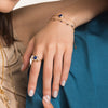 Galaxy Andromeda Lapis Lazuli And Freshwater Pearls Ring In 18K Yellow Gold Vermeil