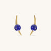 Galaxy Cygnus  Lapis  Lazuli Studs In 18K Yellow Gold Vermeil