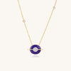 Planet Earth Lapis Lazuli Necklace In 18K Yellow Gold Vermeil