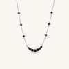 Starry Night Callisto Black Onyx Choker In Sterling silver