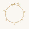 Starry Night Callisto Mother of Pearls Bracelet In 18K Yellow Gold Vermeil