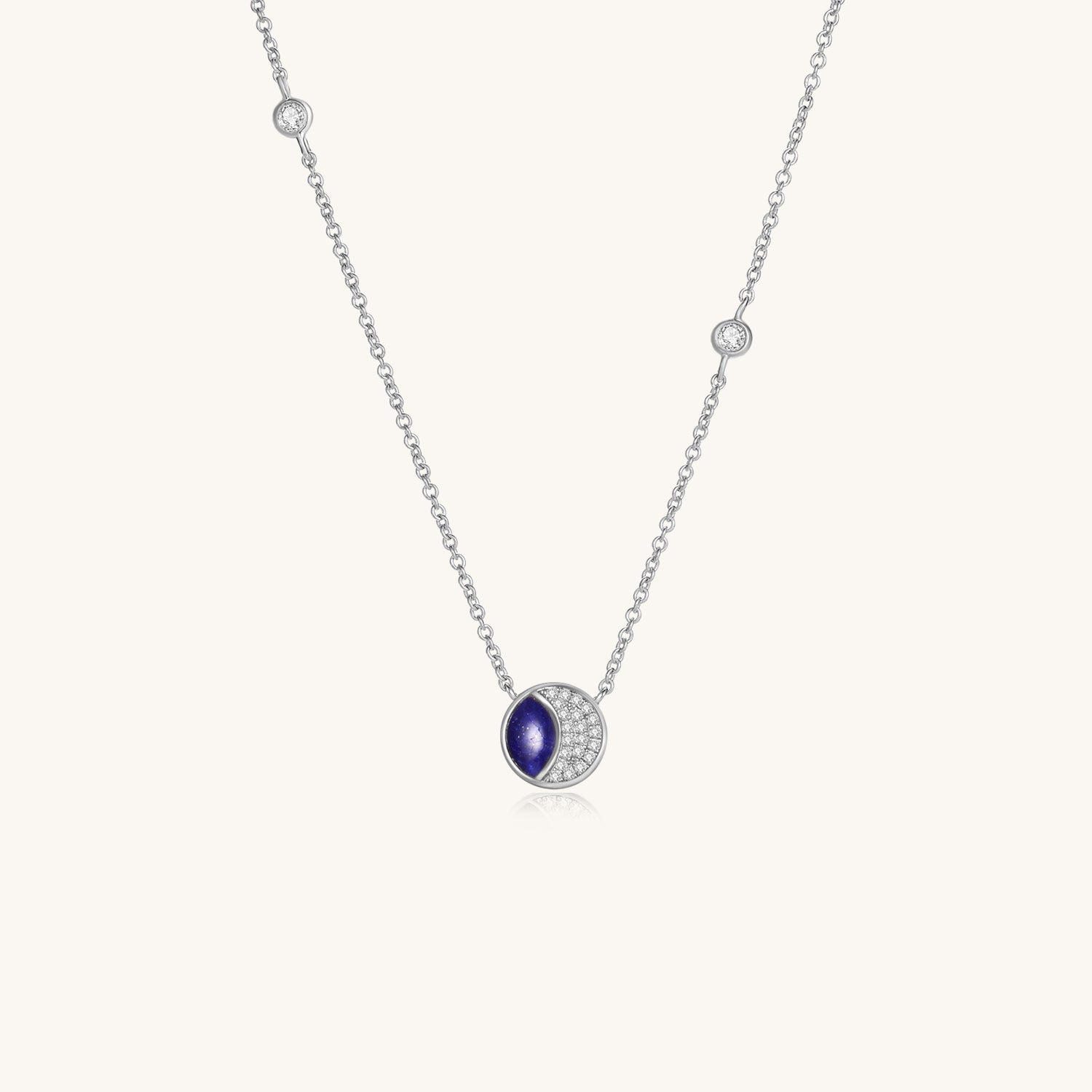 Starry Night Eclipse Lapis Lazuli Necklace