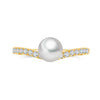 Starry Night Meteor Freshwater Pearls and Zircons Stacking Rings