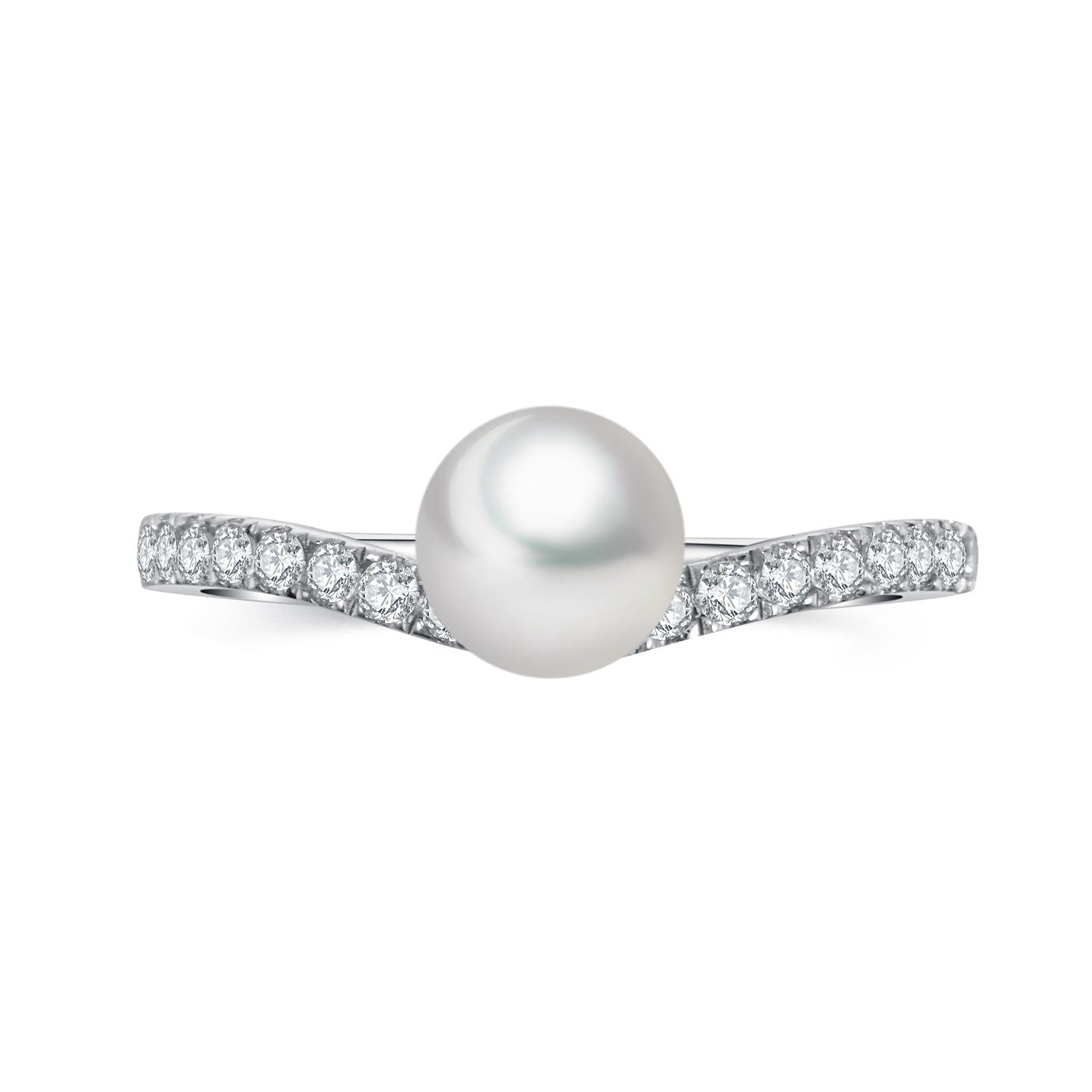 Starry Night Meteor Freshwater Pearls and Zircons Stacking Rings