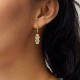 Bandage·X Mother of Pearl Drop Earring