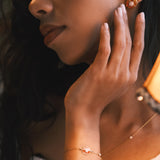 Planet Saturn Agate Bracelet