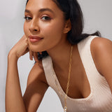 Queenie Linked Necklace With Pearls Pendant