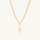 Queenie Linked Necklace With Pearls Pendant