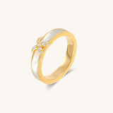 Bandage·X Mother of Pearl Ring