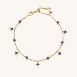 Starry Night Callisto Lazuli Lapis Bracelet In 18K Yellow Gold Vermeil