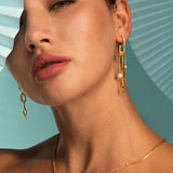 Queenie Tassel Freshwater drop earring In 18K Yellow Gold Vermeil