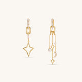 Queenie Tassel Freshwater drop earring In 18K Yellow Gold Vermeil