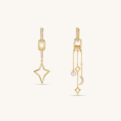 Queenie Tassel Freshwater drop earring In 18K Yellow Gold Vermeil