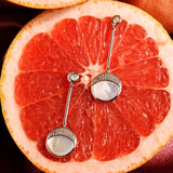 Starry Night Luna Mother of Pearls Drop Earrings In Sterling Silver