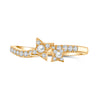 Starry Night Meteor Freshwater Pearls and Zircons Stacking Rings