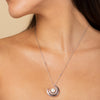 Starry Night Star Trail Freshwater Pearl Necklace In Sterling Sliver